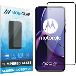 Mobigear Premium Motorola Moto G84 Panzerglas Gehärtetes Glas Displayschutz - Hüllenfreundlich - Schwarz