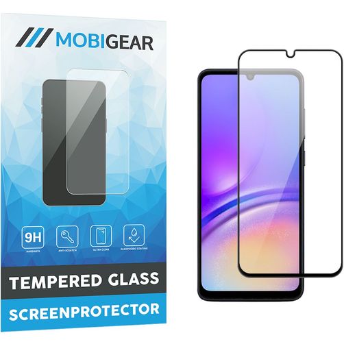 Mobigear Premium Samsung Galaxy A05 Panzerglas Gehärtetes Glas Displayschutz - Hüllenfreundlich - Schwarz