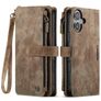 CaseMe C30 iPhone 17 Klapphülle Portemonnaie - Braun