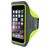 Mobiparts Comfort Fit Handyhalterung Joggen iPhone 7 Plus Sporthülle Neopren Sportarmband - Neon Green