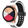 Mobigear Sport Plus Mag Silikon Smartwatch Armband Magnetverschluss - 22-mm-Universalanschluss - Schwarz / Weiß