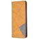 Mobigear Rhombus Slim Xiaomi Redmi Note 11T Hülle Klapphülle - Cognac
