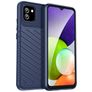 Mobigear Groove Samsung Galaxy A03 Hülle Flexibles TPU Backcover - Blau