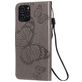 Mobigear Butterfly iPhone 12 Hülle Klapphülle Geldbörse - Grau