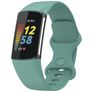 Mobigear Sport Dual Silikon Fitbit Charge 5 Armband Drückerschließe - Grün