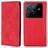 Mobigear Retro Slim Vivo X80 Pro Hülle Klapphülle Geldbörse - Rot