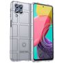 Mobigear Rugged Shield Samsung Galaxy M53 Hülle Flexibles TPU Backcover Stoßfest - Grau