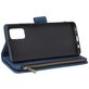 Mobigear Zipper Samsung Galaxy A51 Hülle Klapphülle Geldbörse - Blau