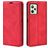 Mobigear Retro Slim Realme C35 Hülle Klapphülle Geldbörse - Rot