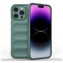 Mobigear Bumpy iPhone 15 Pro Max Hülle Flexibles TPU Backcover - Grün