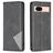 Mobigear Rhombus Slim Google Pixel 8a Hülle Klapphülle - Schwarz