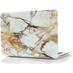 Mobigear Marble MacBook Pro 15 Zoll (2008-2012) Hardcase Hülle MacBook Case - Braun - Model A1260 / A1286