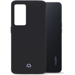 Mobilize Rubber Gelly OPPO Reno 7 Lite Hülle Flexibles TPU Backcover - Matt Black