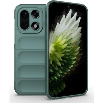 Mobigear Bumpy OnePlus 15 Hülle Flexibles TPU Backcover - Grün