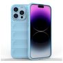 Mobigear Bumpy iPhone 15 Pro Max Hülle Flexibles TPU Backcover - Blau
