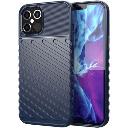 Mobigear Groove iPhone 12 Pro Max TPU (flexibel) Backcover - Blau