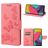 Mobigear Butterfly Samsung Galaxy M53 Klapphülle Portemonnaie - Pink