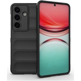 Mobigear Bumpy Samsung Galaxy S26 Hülle Flexibles TPU Backcover - Schwarz