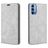 Mobigear Retro Slim OPPO Reno 4 Hülle Klapphülle Geldbörse - Grau