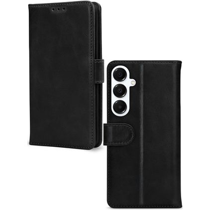 Mobilize Wallet Samsung Galaxy A16 Hülle Echtes Leder Klapphülle Geldbörse - Schwarz