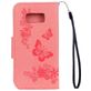Mobigear Butterfly Samsung Galaxy S8 Hülle Klapphülle Geldbörse - Pink