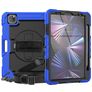 Mobigear SureGrip Xtreme iPad Air 11 Zoll (2025) Hülle Kunststoff,Silikon Backcover + Stifthalter + Schulterträger + Ständer - Dunkelblau