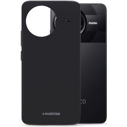 Mobilize Rubber Gelly POCO F7 Pro Hülle Flexibles TPU Backcover - Schwarz
