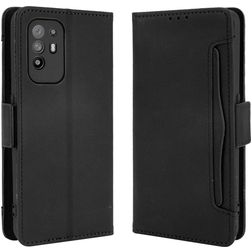 Mobigear Slide Wallet OPPO A94 5G Klapphülle Portemonnaie - Schwarz