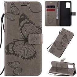 Mobigear Butterfly Samsung Galaxy S10 Lite Klapphülle Portemonnaie - Grau