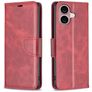 Mobigear Excellent iPhone 16 Plus Hülle Klapphülle Geldbörse - Rot