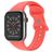 Mobigear Sport Dual Silikon Apple Watch Armband Drückerschließe - 42/41/40/38 mm - Koralle