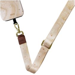MIO Lanyard Universal-Handykette einstellbar - Gold Marble