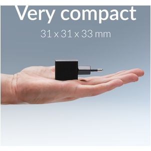 Mobilize Single USB-C Ladegerät Power Delivery 20W - Schwarz
