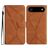 Mobigear Stitch iPhone Air Klapphülle Portemonnaie - Braun