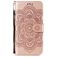 Mobigear Mandala Motorola Moto E6s (2020) Hülle Klapphülle Geldbörse - Roségold