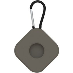Mobigear Square Key Apple AirTag Hülle Flexibles Silikon Schlüsselanhänger - Grün