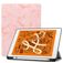 Mobigear Tri-Fold Marble iPad Air 3 (2019) Hülle Klapphülle + Stifthalter - Pink