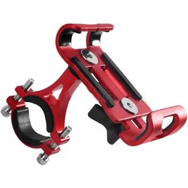 Mobigear Alloy Fixing Fahrradhalterung / Motorradhalterung Lenkerhalterung Klemme Universal - Rot