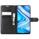 Mobigear Classic Xiaomi Redmi Note 9 Pro Hülle Klapphülle Geldbörse - Schwarz