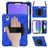 Mobigear SureGrip XGuard iPad Mini 7 (2024) Hülle Kunststoff,Silikon Backcover + Stifthalter + Schulterträger + Ständer - Blau