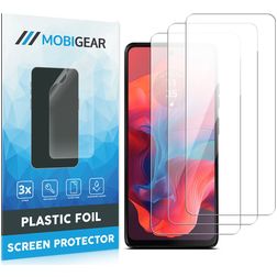 Mobigear Motorola Moto G04 Displayschutz Schutzfolie - Hüllenfreundlich (3er Pack)