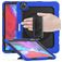 Mobigear SureGrip Xtreme iPad Air 13 Zoll (2026) Hülle Kunststoff,Silikon Backcover + Stifthalter + Schulterträger + Ständer - Dunkelblau