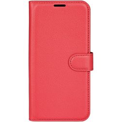 Mobigear Classic Samsung Galaxy M22 Hülle Klapphülle Geldbörse - Rot