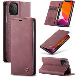 Caseme 013 iPhone 11 Hülle Klapphülle Geldbörse - Rot