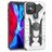 Mobigear Armor Ring iPhone 12 Pro Max Hülle Hardcase Backcover Stoßfest mit Ringhalter - Silber