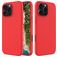 Mobigear Rubber Touch iPhone 16 Pro Max Silikon Hülle Backcover - Rot