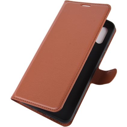 Mobigear Classic Xiaomi Redmi 9A Klapphülle Portemonnaie - Cognac