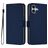 Mobigear Urban Wallet iPhone 16 Plus Hülle Klapphülle Geldbörse - Marineblau