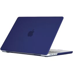 Mobigear Matte MacBook Pro 16 Zoll (2021-2026) Hardcase Hülle MacBook Case - Marineblau - Model A2485 / A2780 / A2991 / A3186 / A3428 / A3429
