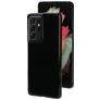 Mobiparts Classic Samsung Galaxy S21 Ultra Hülle Flexibles TPU Backcover - Schwarz